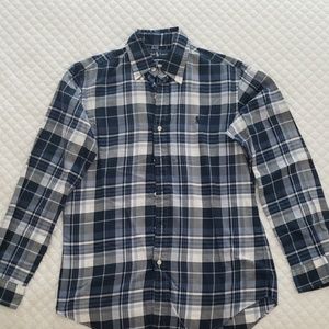 Polo Ralph Lauren blue and white button down